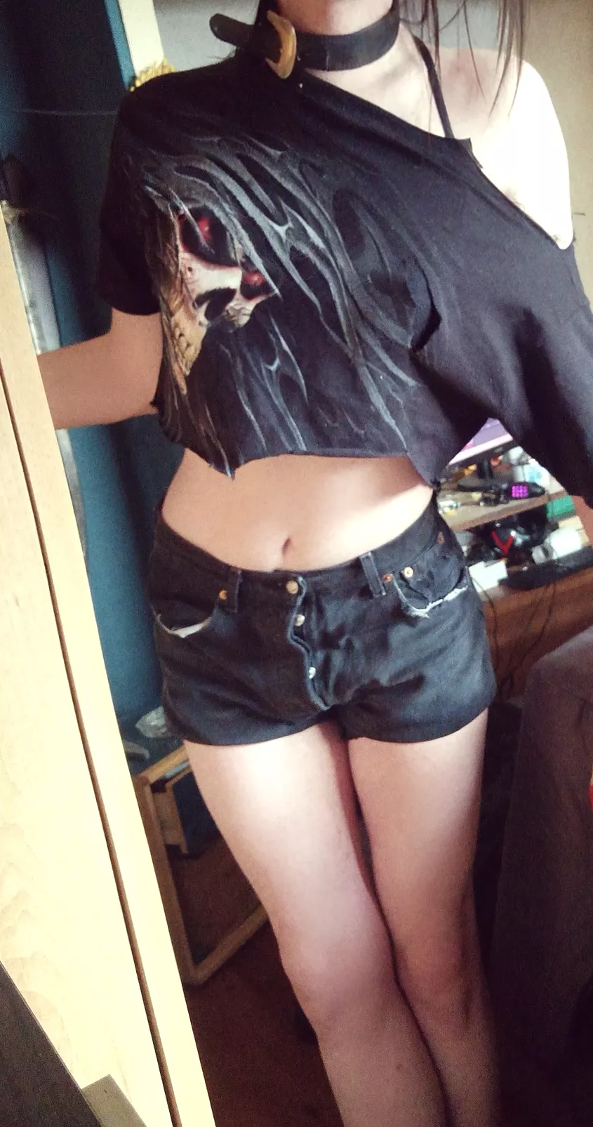 Today will be custom made top aaand custom made shorts