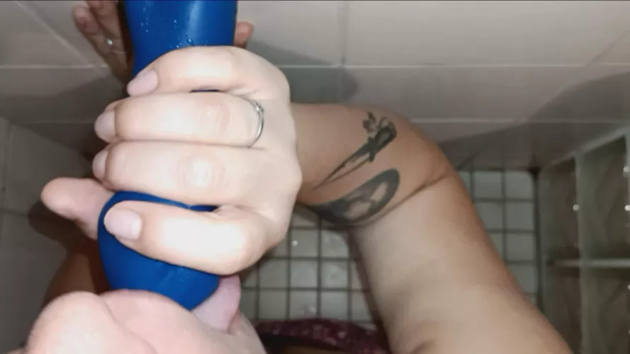 training my mouth for this blue guy