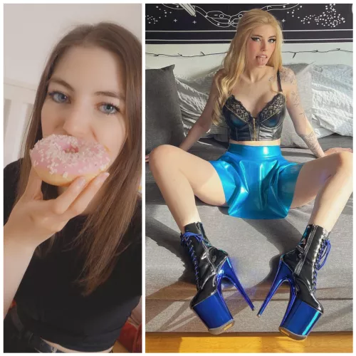Went from eating Donuts to offering mine in Latex, Learher and heels