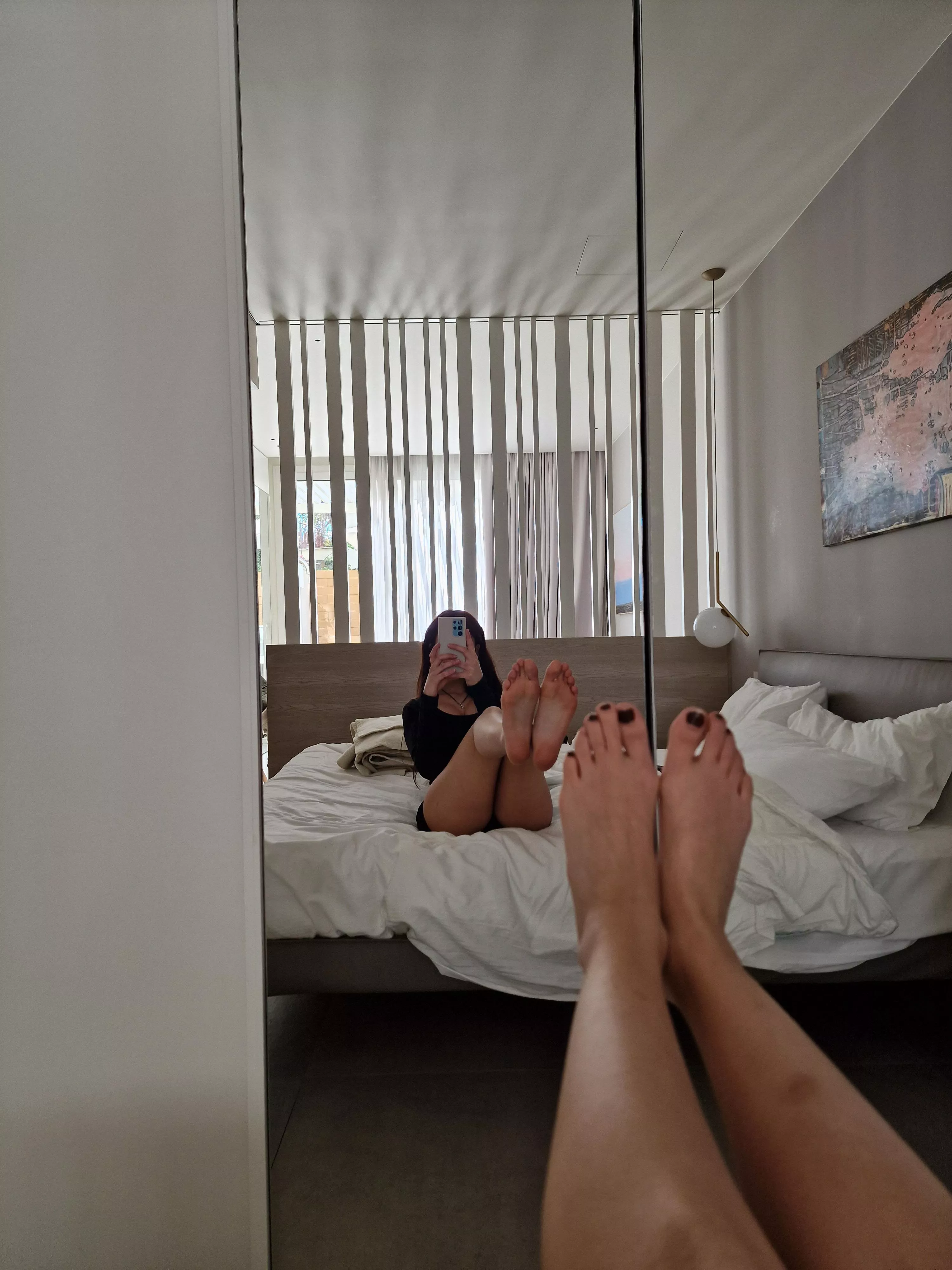 where can I put my feet?