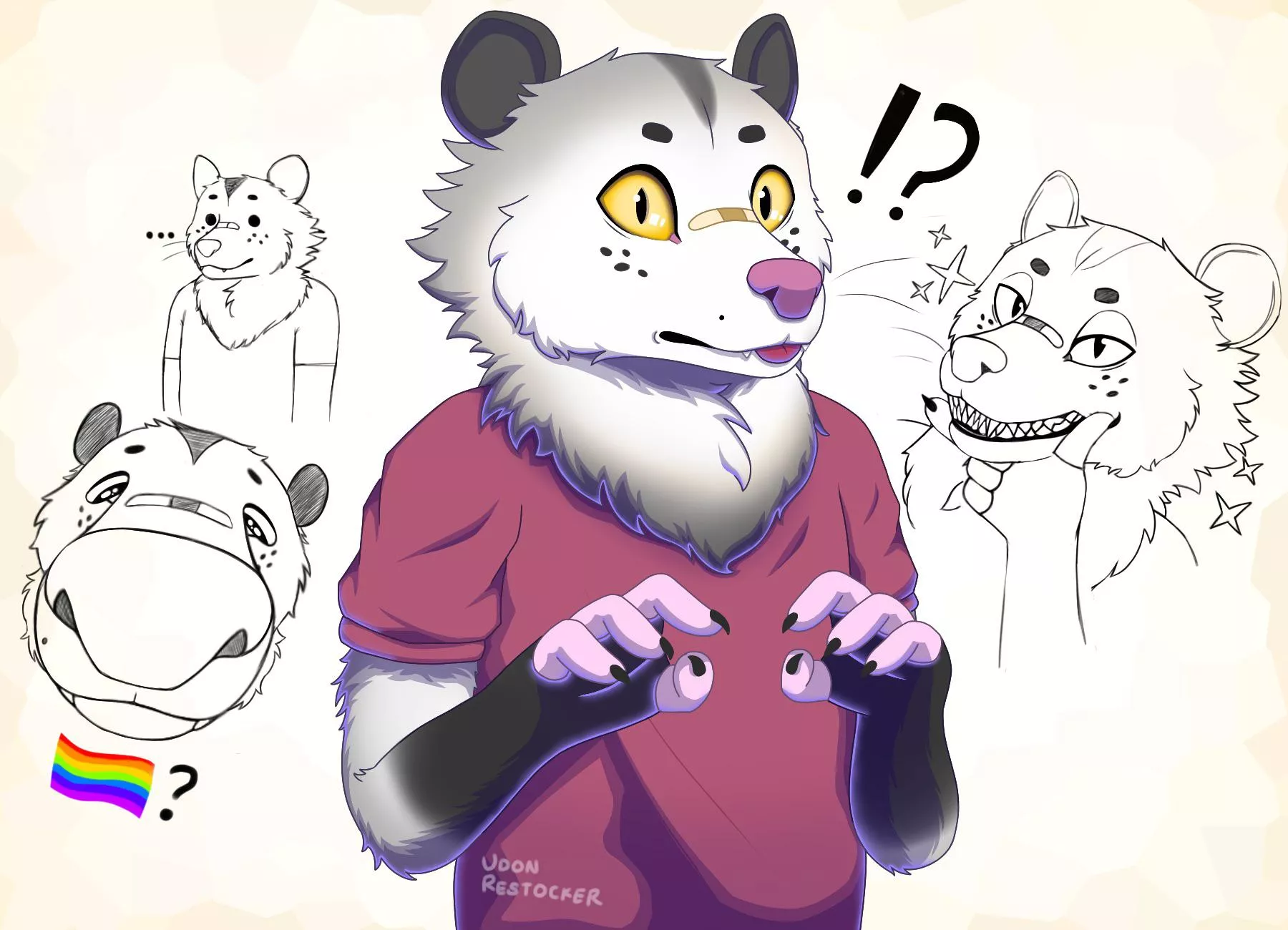 After more than two years of being an artist, I finally somehow made an artwork of my fursona! Don’t know why it took so long for me to make one but here it is.