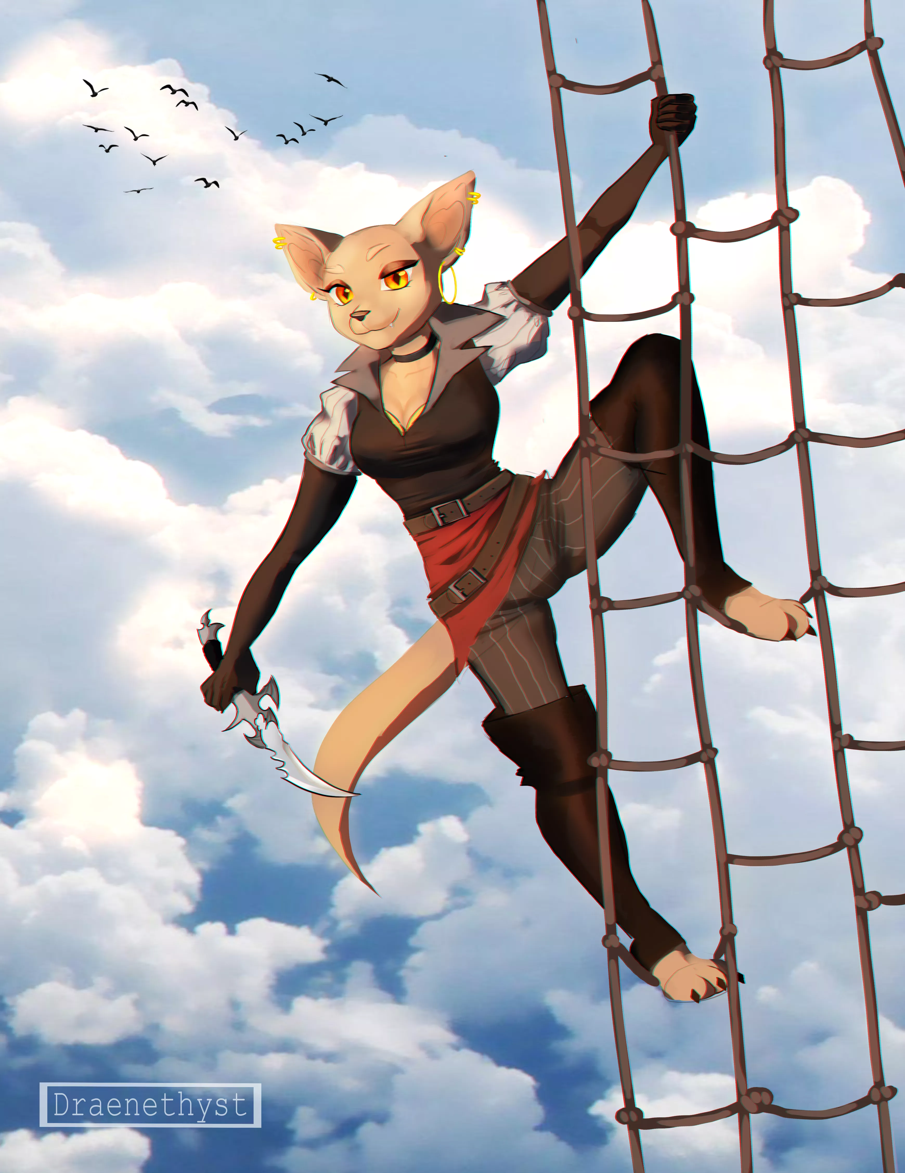 Art trade for u/Callahan_WendigoWolf ❤ (Oc belongs to them and art made by me)