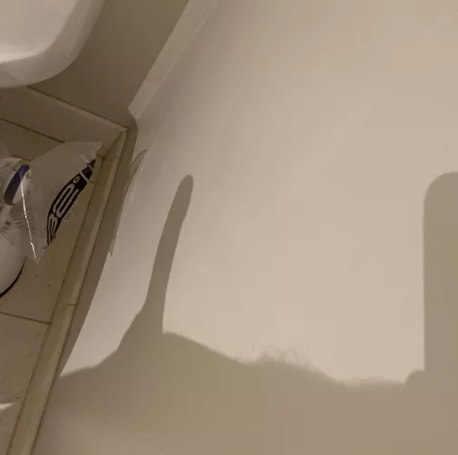 At a party and saw my shadow thought I would show