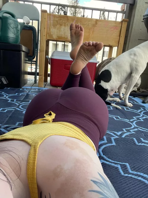 Come here and count the wrinkles on my soles