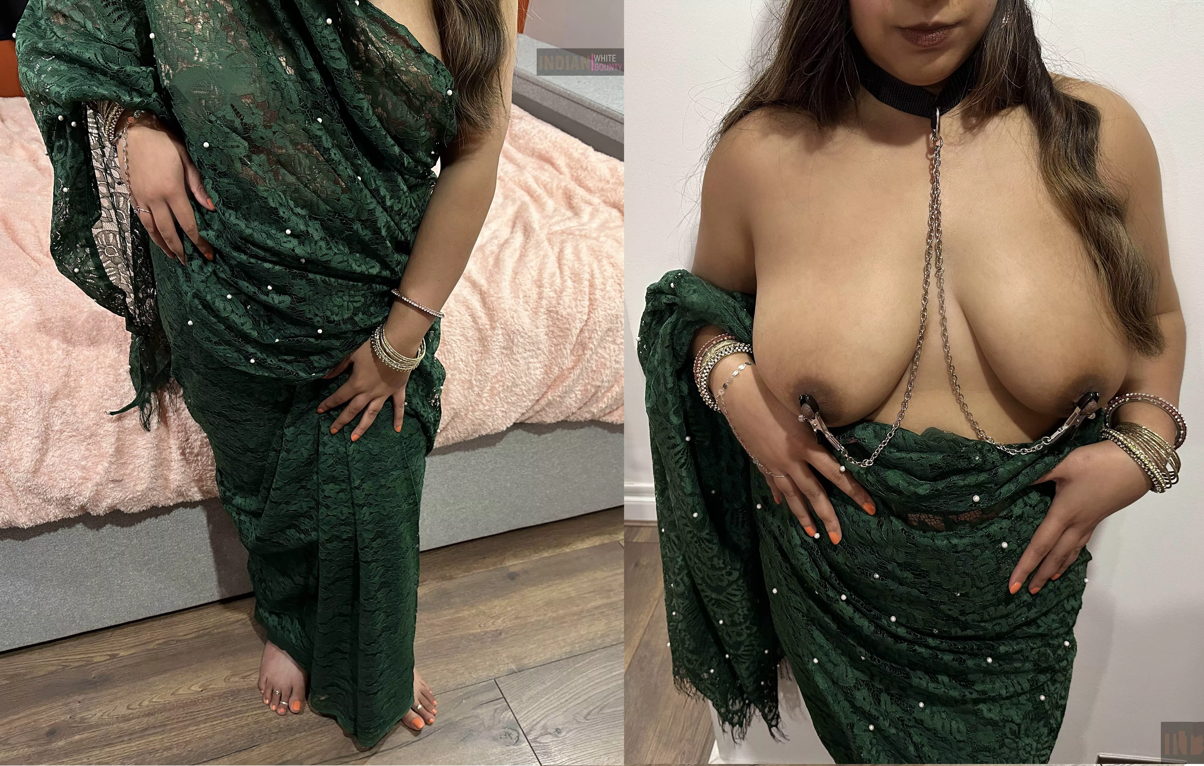 Cute Sari, Slutty boobs...