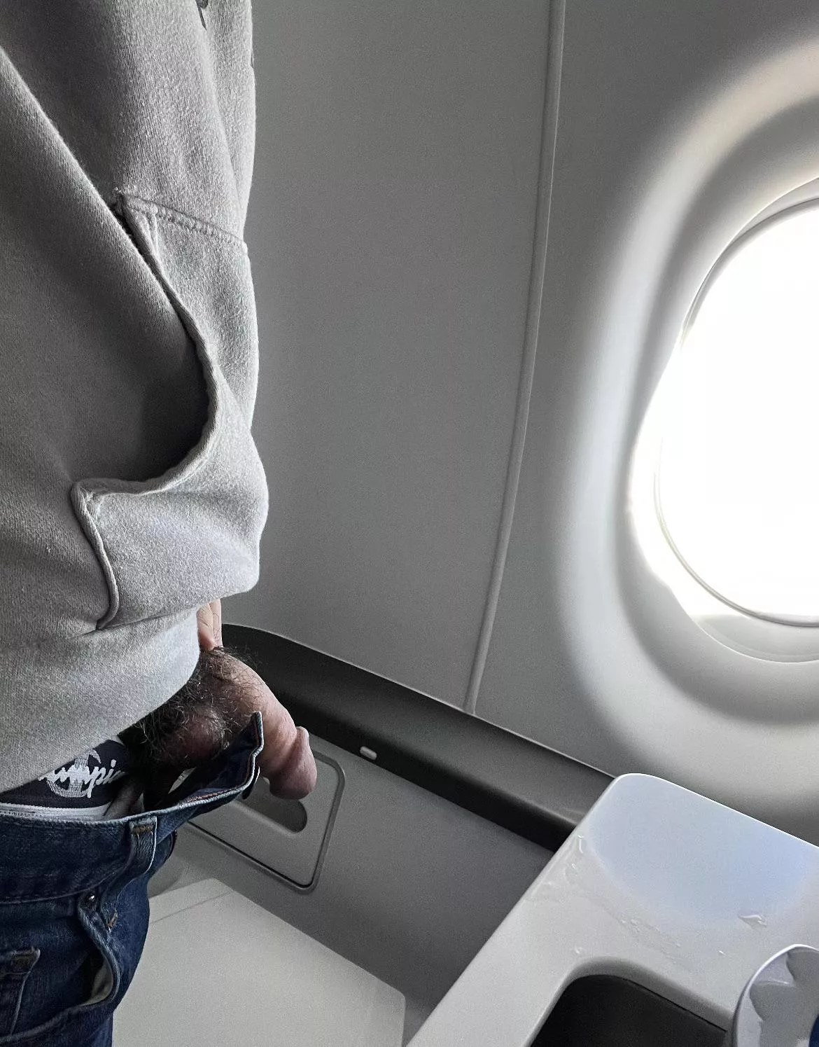 Flashing at 37,000 feet?