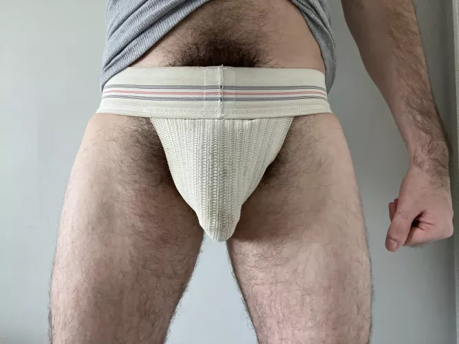 Found my old lucky jock. Never washed