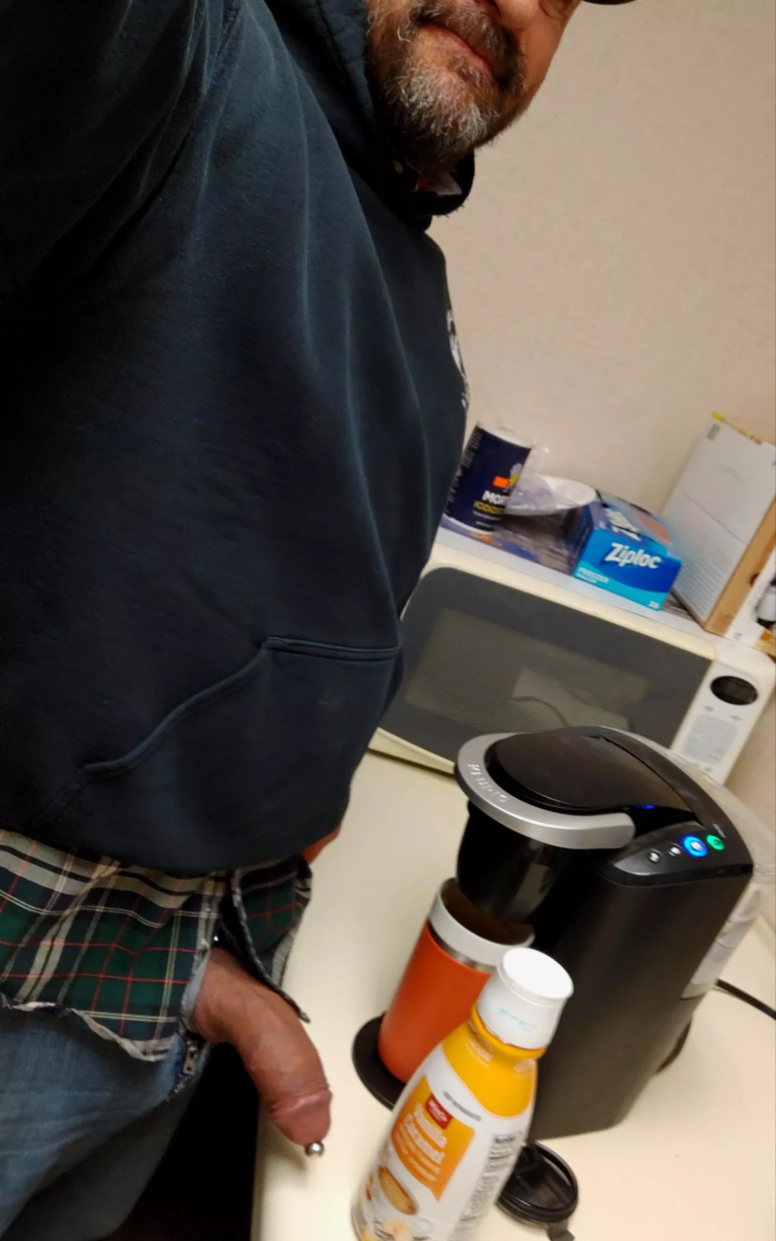 Hanging out waiting for that delicious coffee!