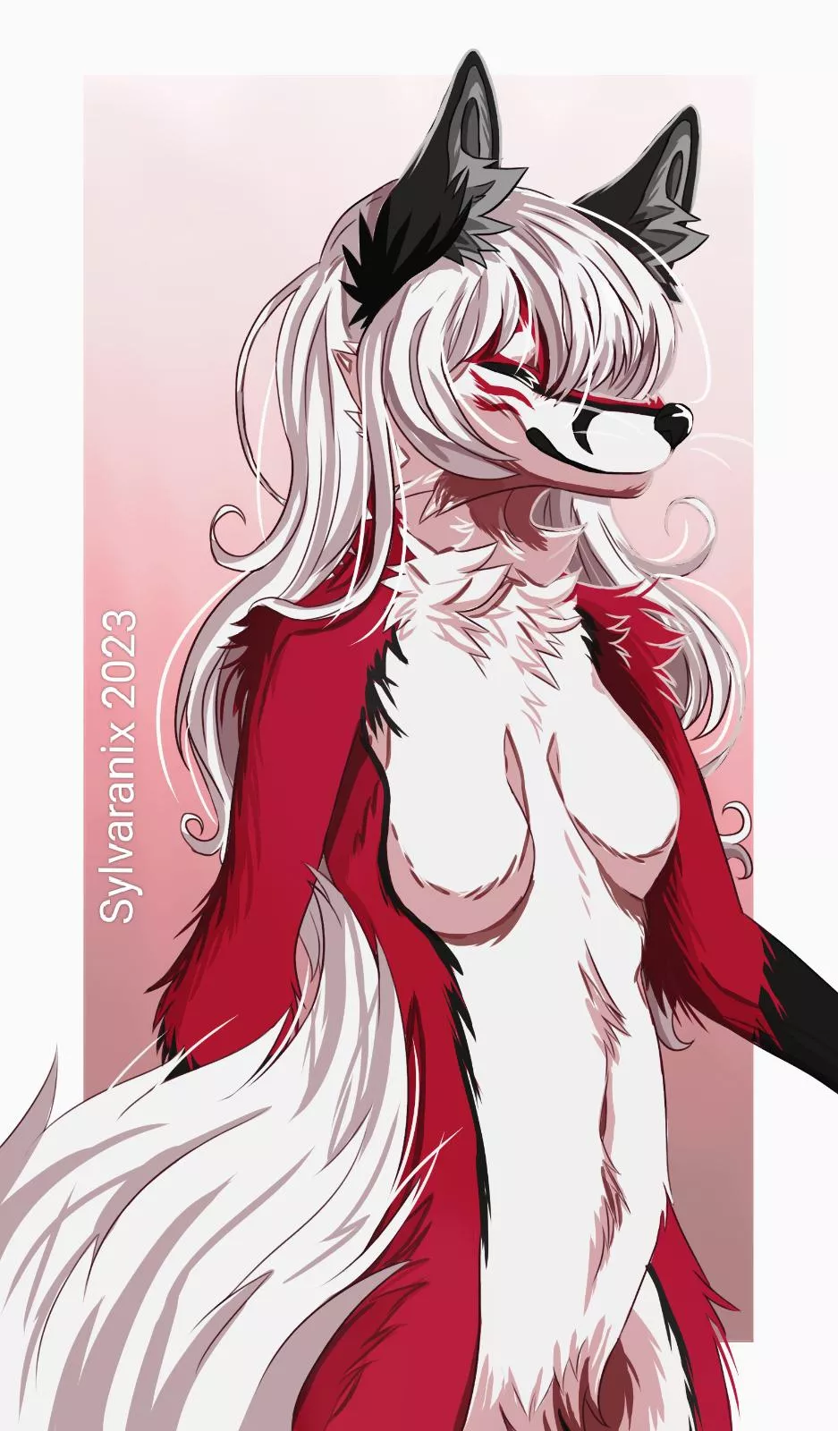 Happy fox 🦊 - art by me, @sylvaranix