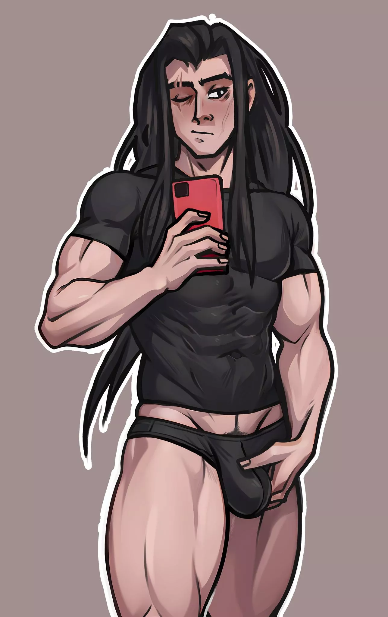 IDK who this is, but I couldn't find any information, artists says it's @alexejtopol but I couldn't fin any other work