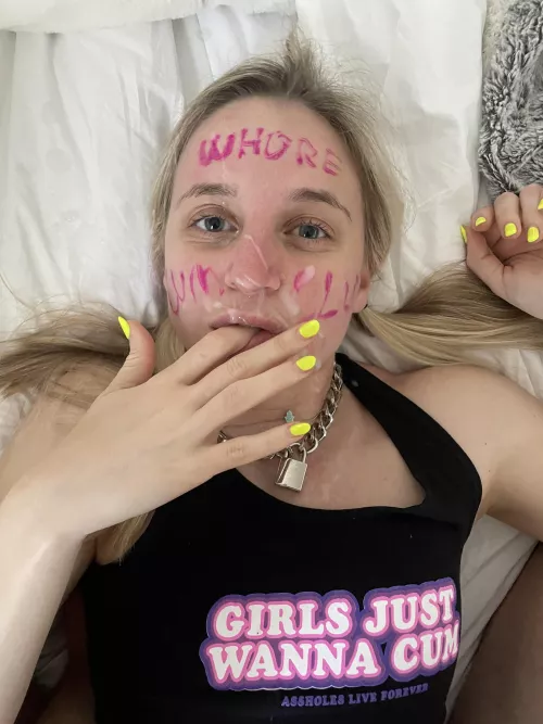 Just read what is written on my cheeks