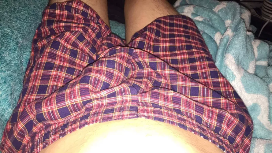 Just some good ole plaid boxers 😜