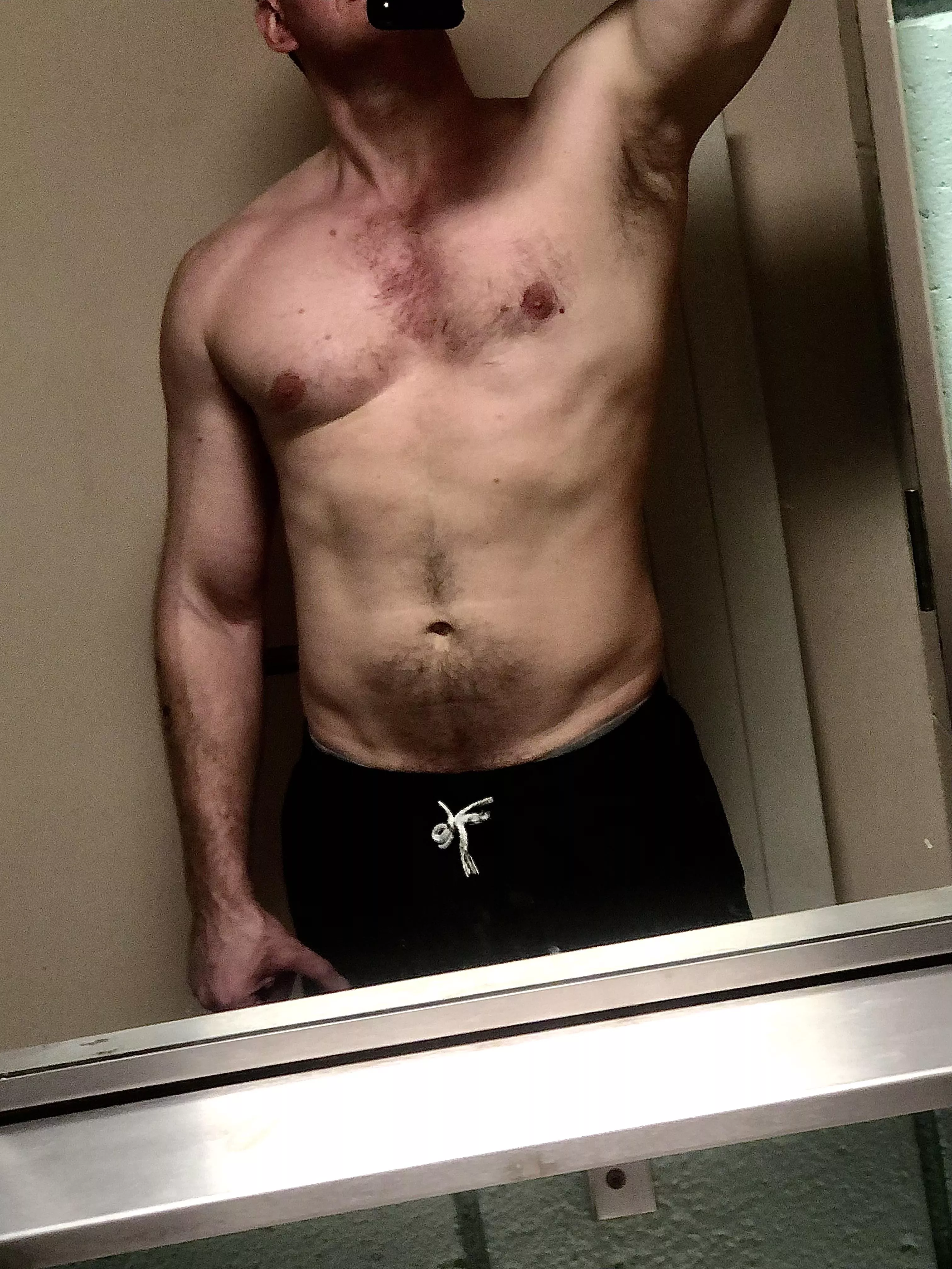 Just turned [40] this week. Don’t let the workouts slow down.