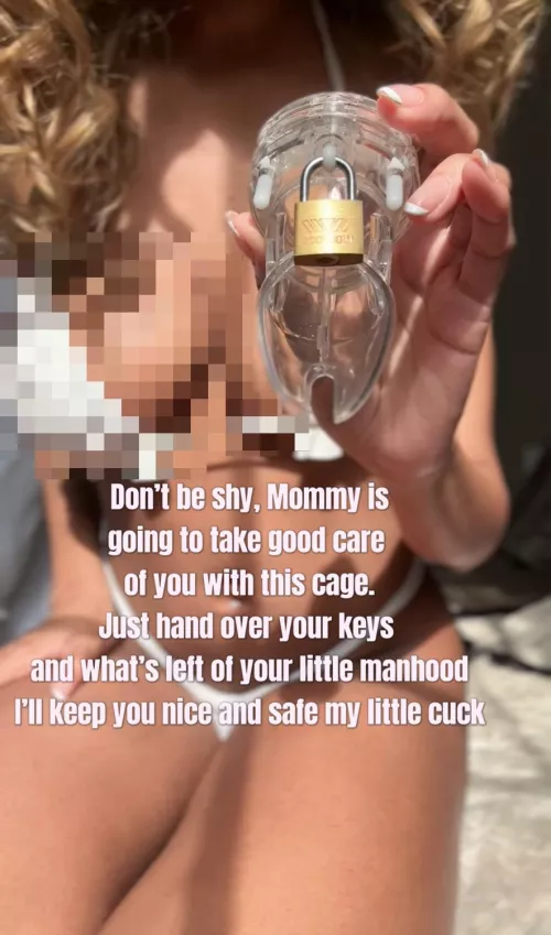 Less stroking more denying. I’m only keeping you safe by making you a sexless cuck for me