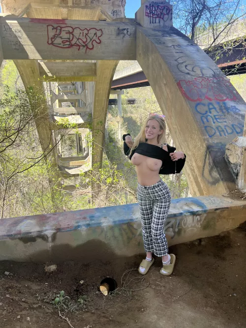 My first attempt at outdoor nudity