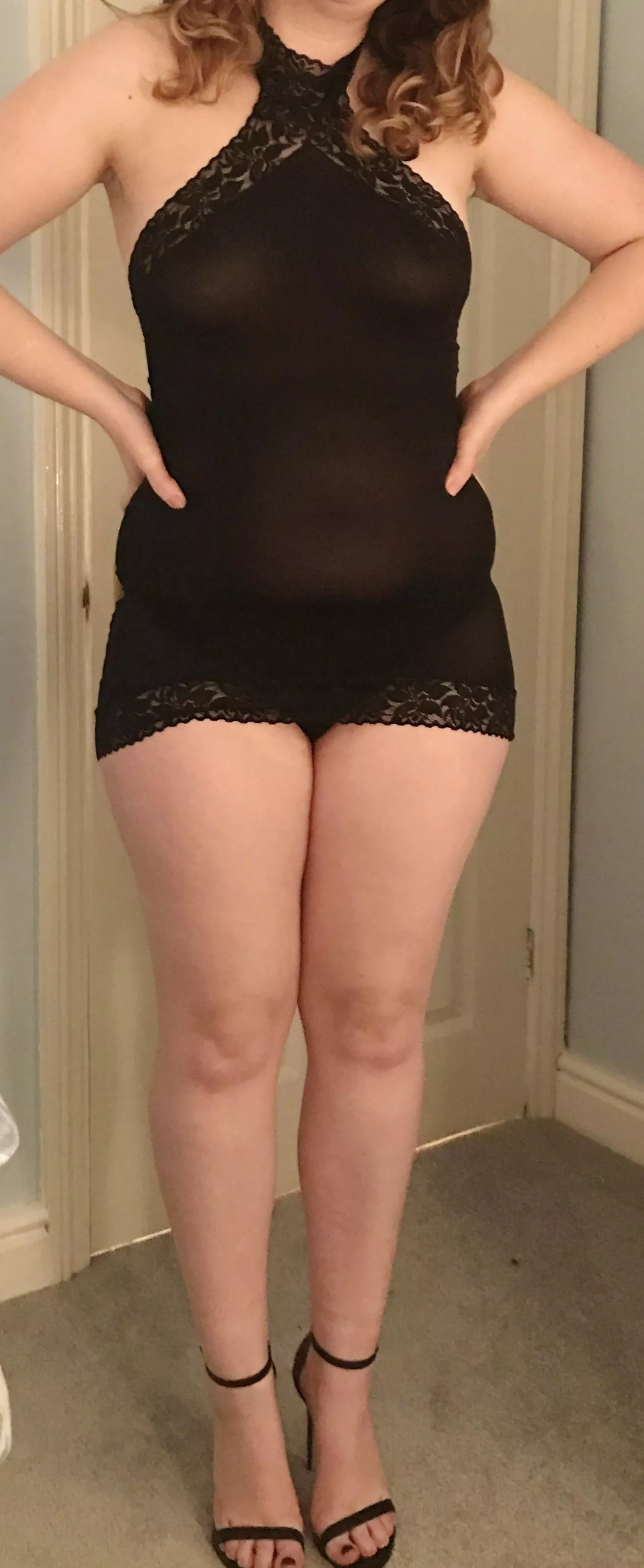 My wife in her little black dress…