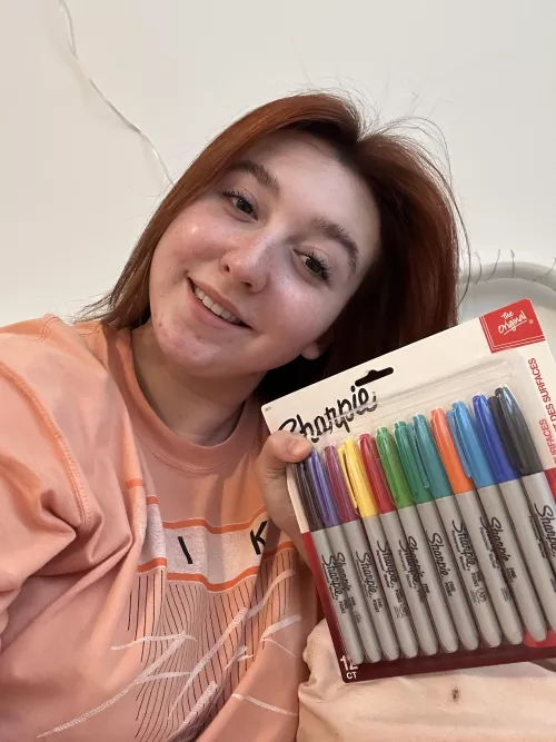 Never done this before. Which color should I start with? 🌈🖊️🔞