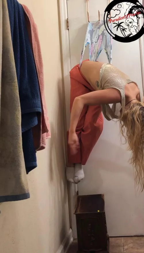 Princess hung by her Undies