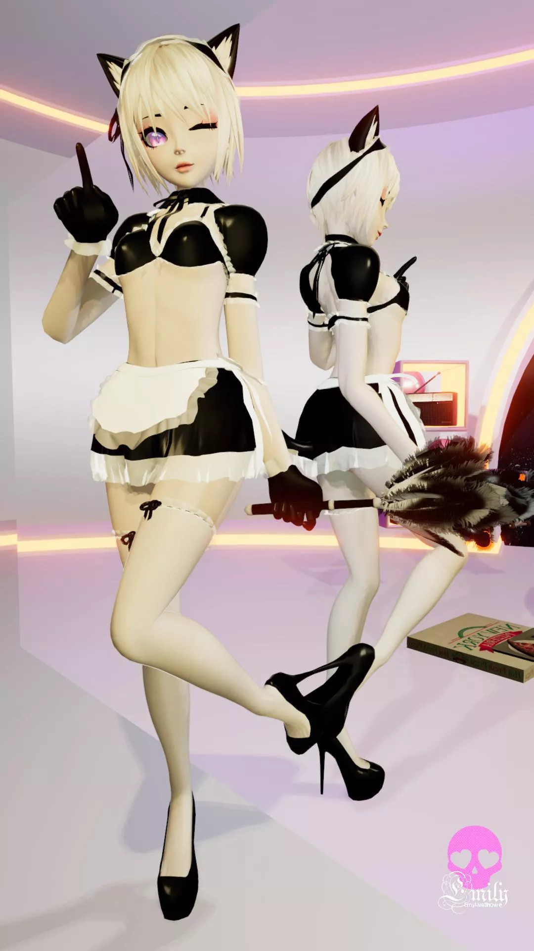 Purrr🥰 who’s gonna help me to make a mess? https://chaturbate.com/emyliveshow