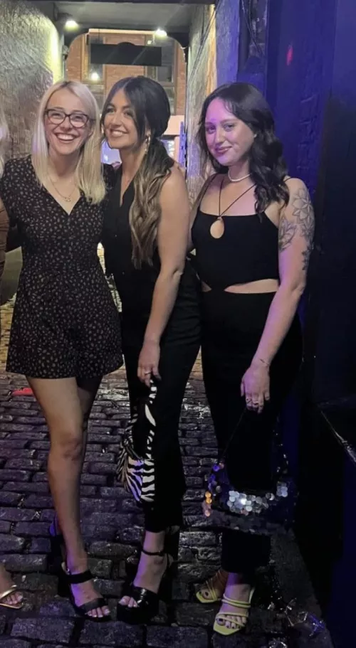 Sexy English girls on a night out
