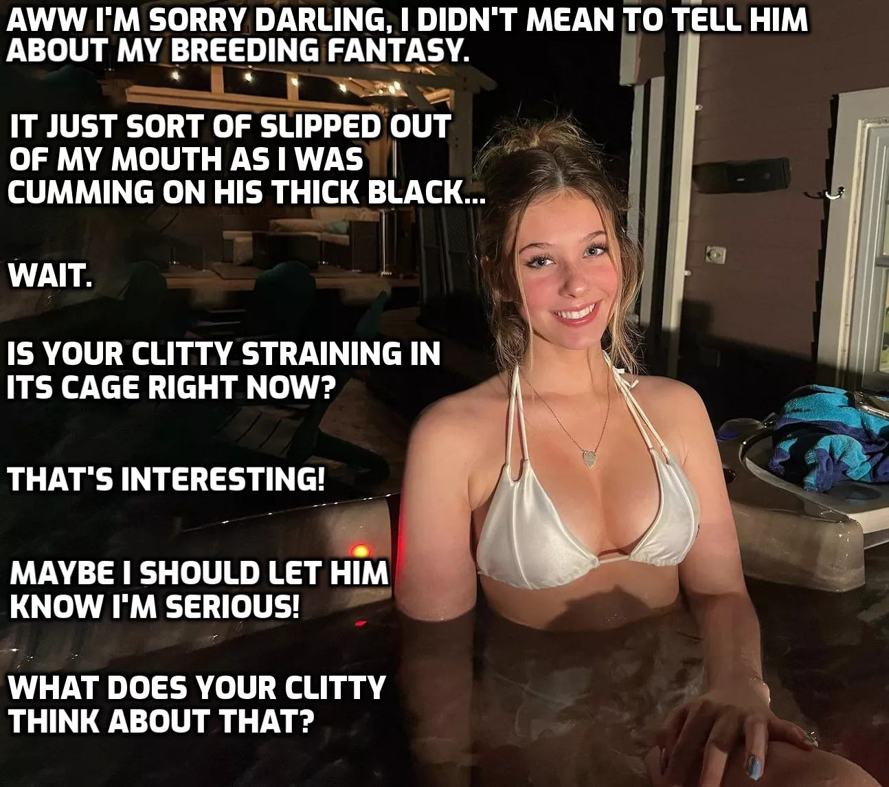 She loves letting your clitty betray you.