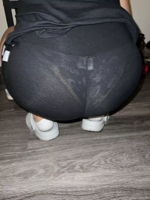 She was running errands all day in these . I wonder how many guys saw