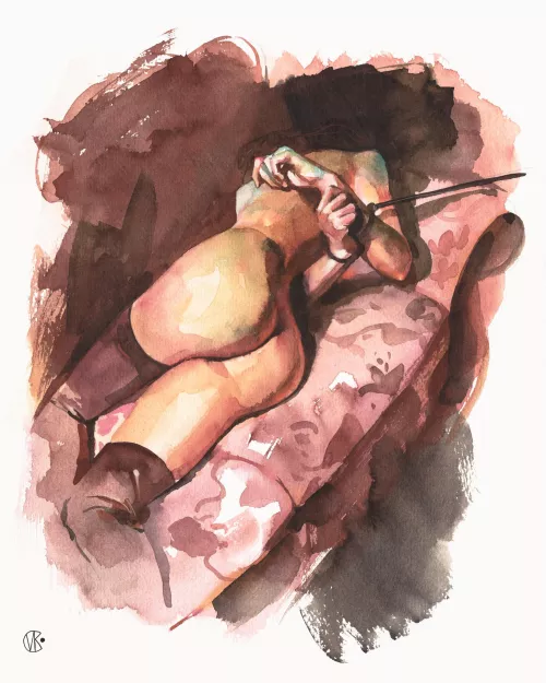 Short leash relations, watercolor