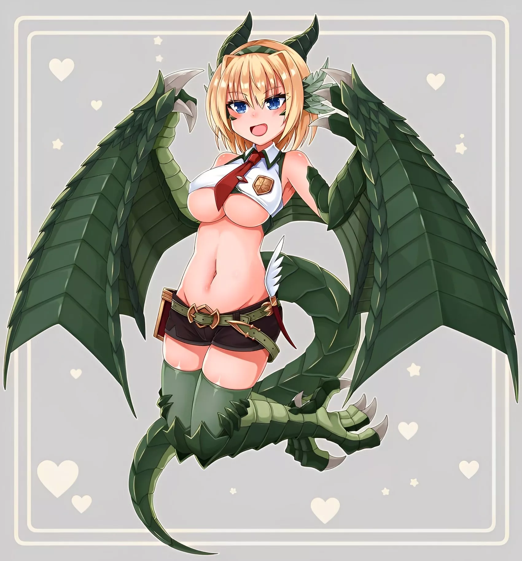 The cutest Wyvern-Girl picture! (By Coral Sky)