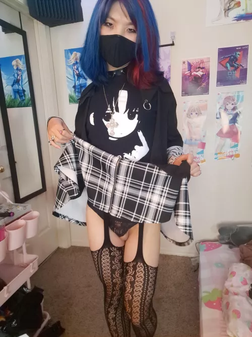 The worst part about skirts is what they hide 🤭