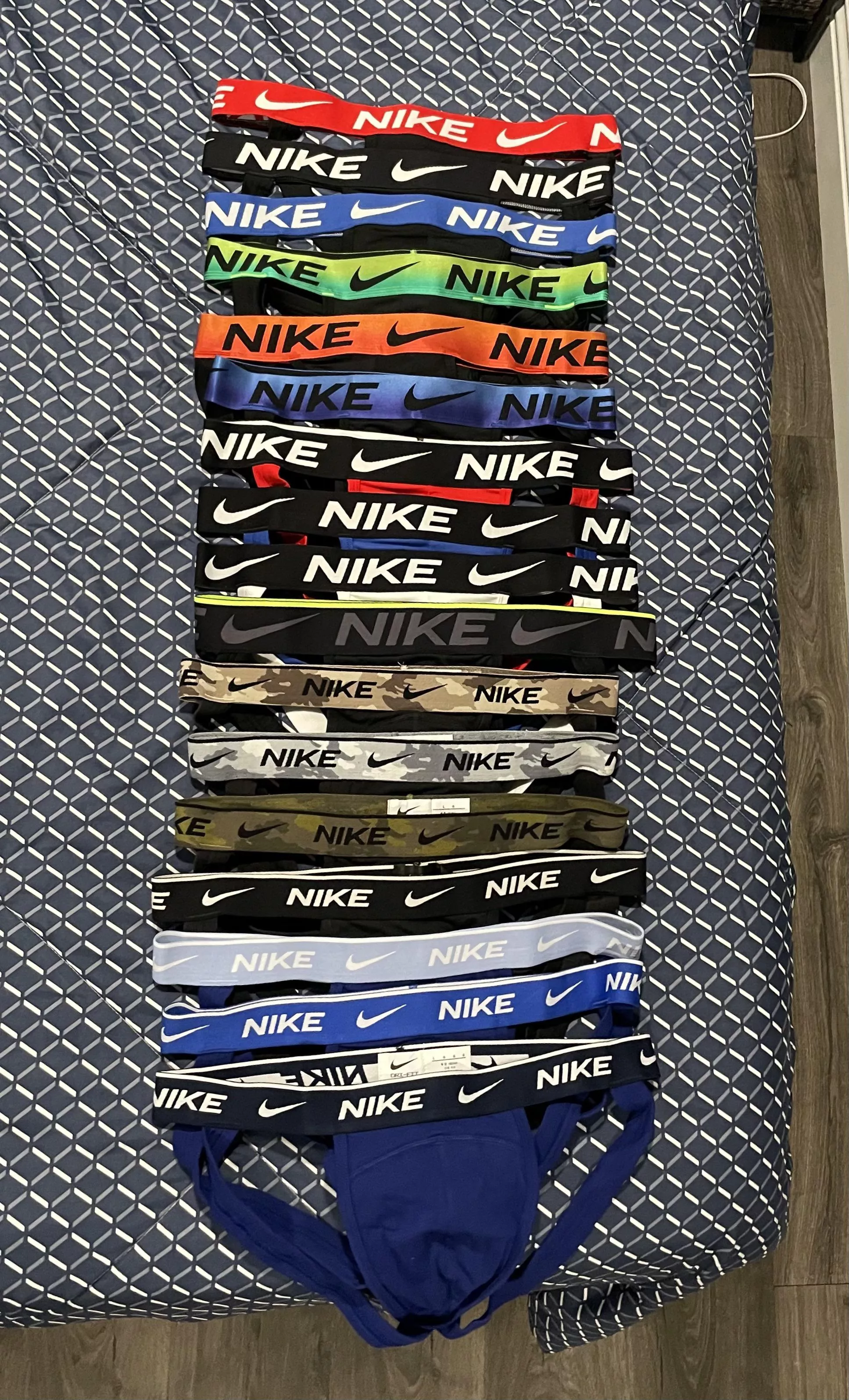 This isn't even all my jocks. Just the Nike set (with another 3-pack of colors on the way) 🥴