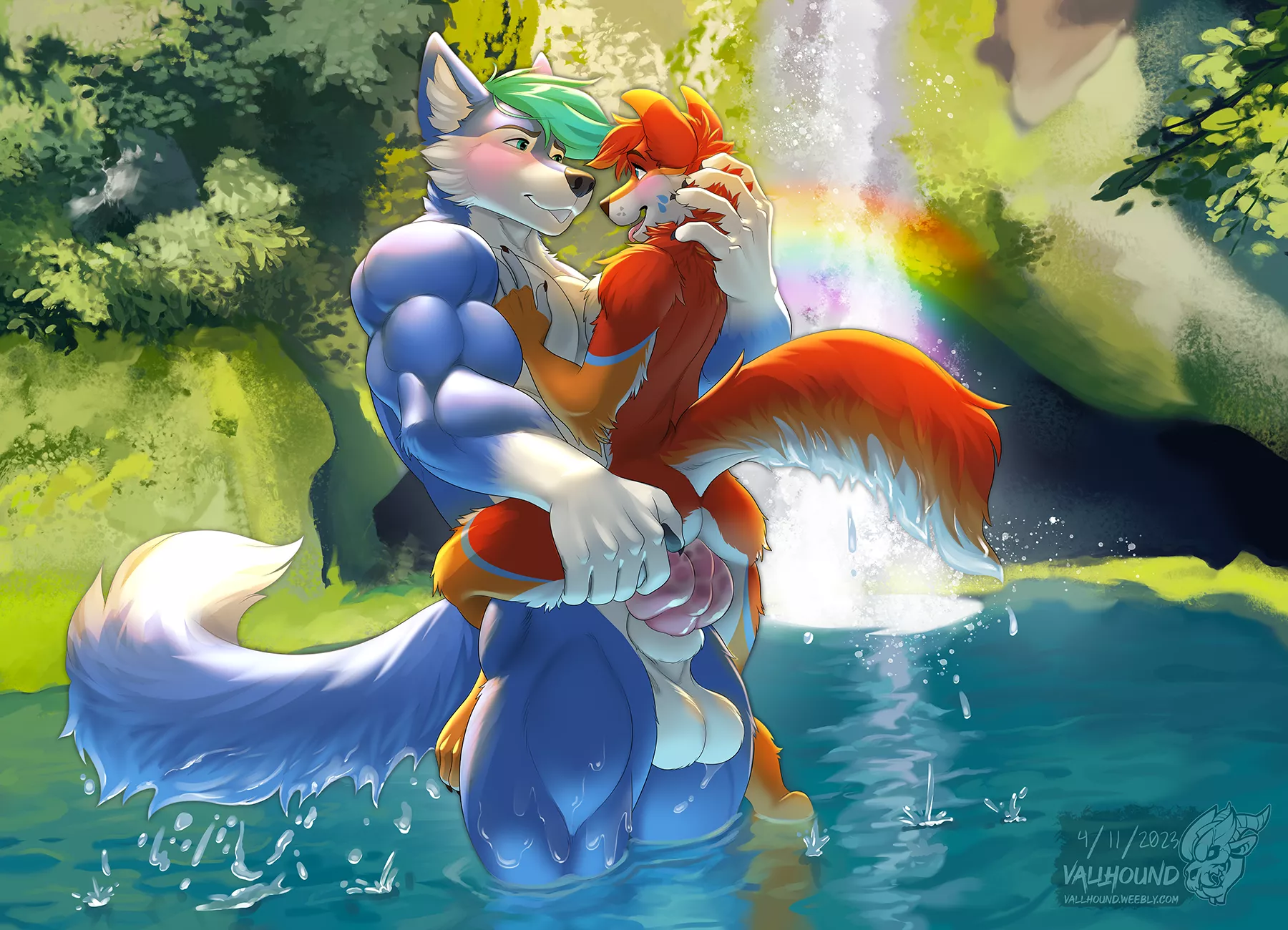 Waterfall Romance (vallhund)