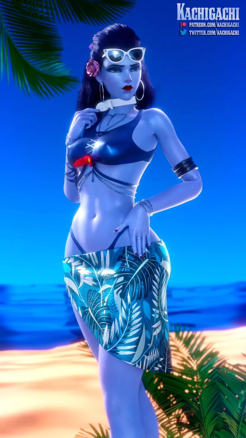 Widowmaker at the beach (kachigachi)