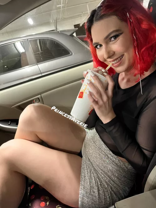 You can see my panties because this skirt is so short