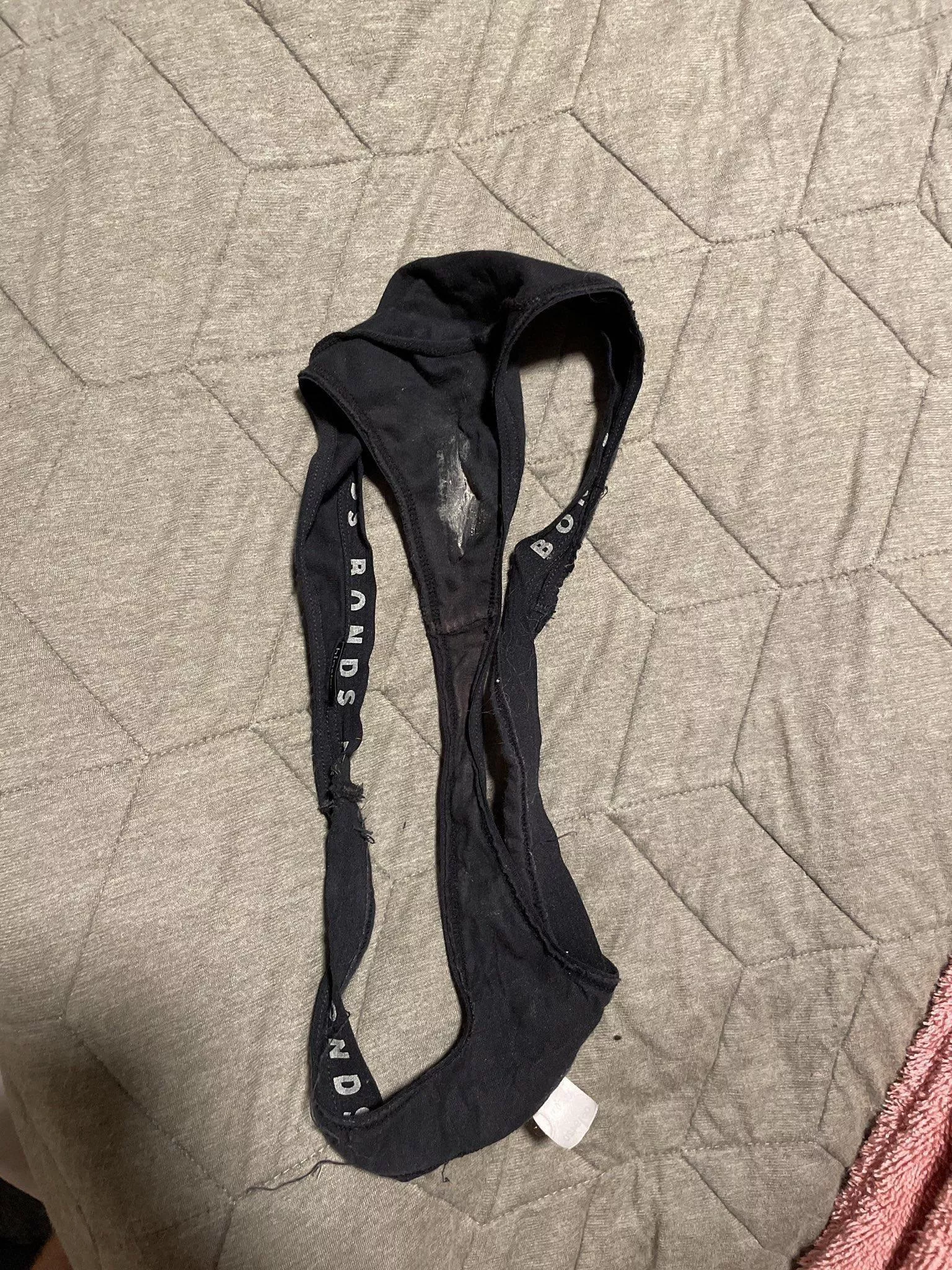 You want to smell mommy’s dirty thong ?