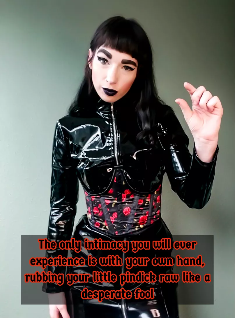 Your pathetic little cock just wasn't made for sex.