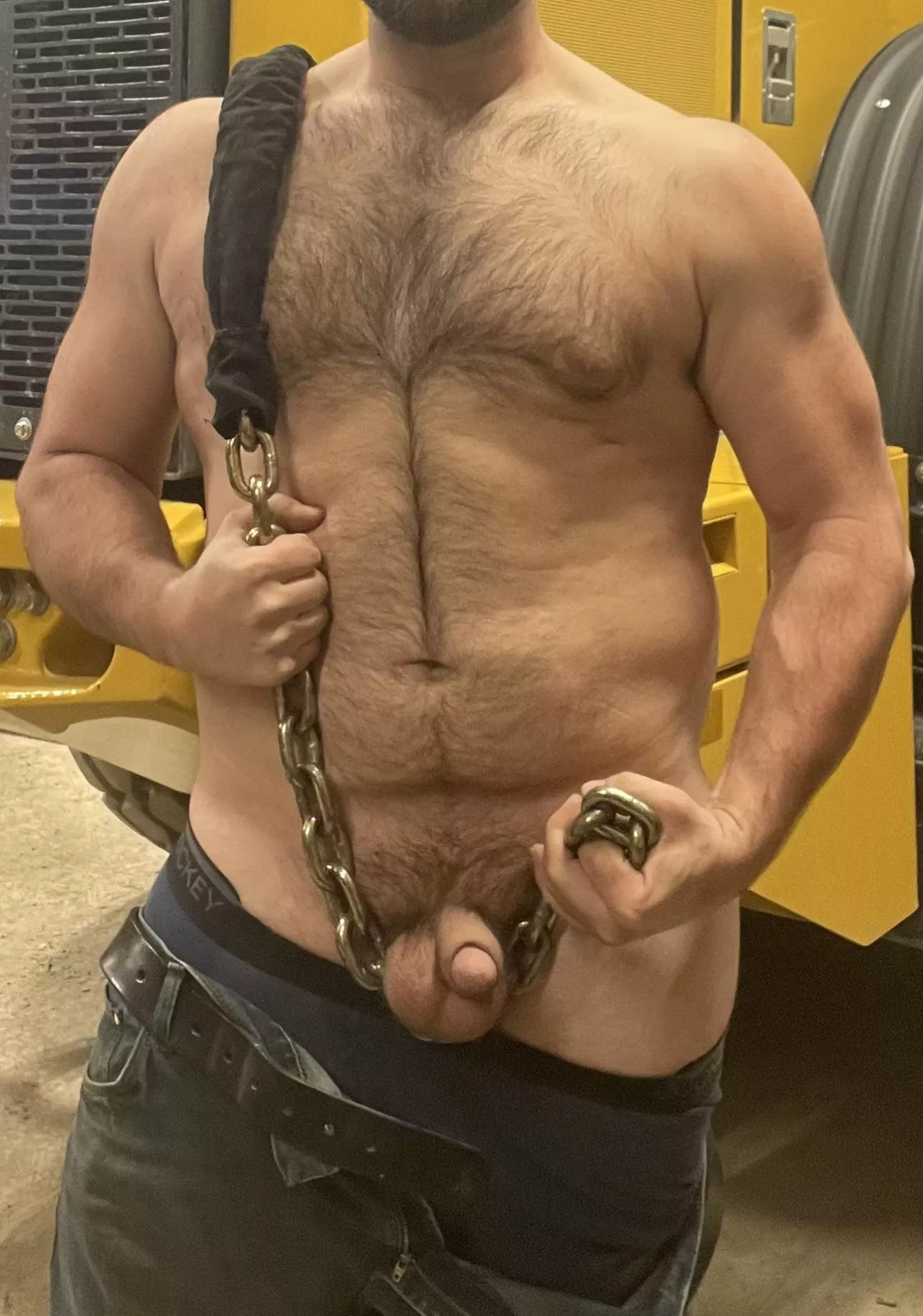 [32] Make me as hard as these chains.