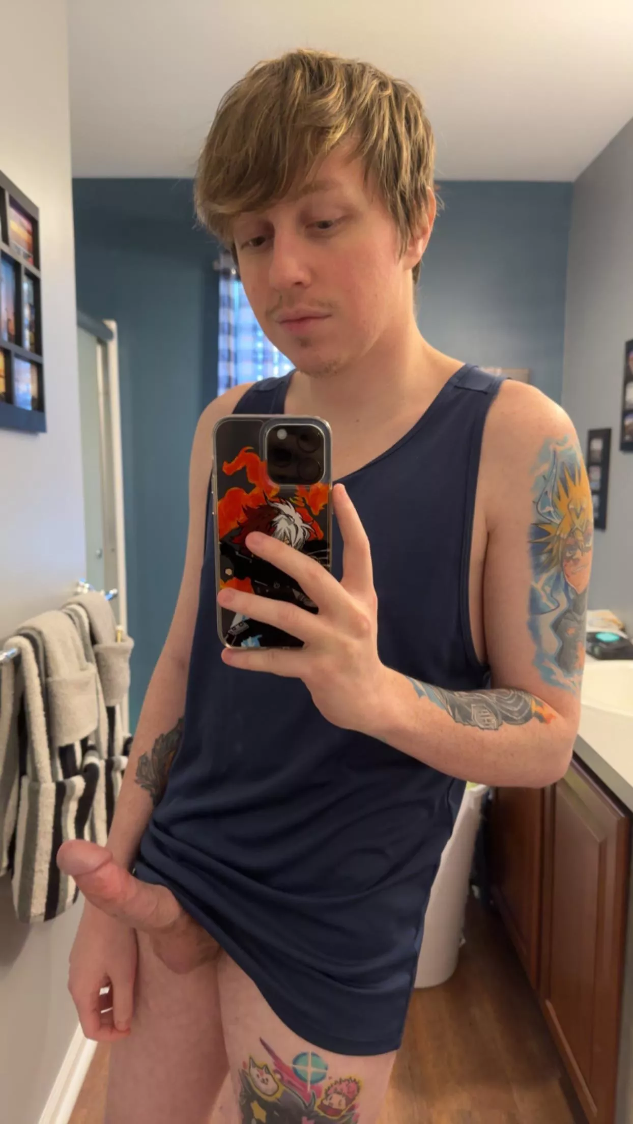 About to get in the shower. Who wants to help me out in here?