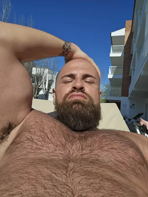 Armpits Sunday and hairy body