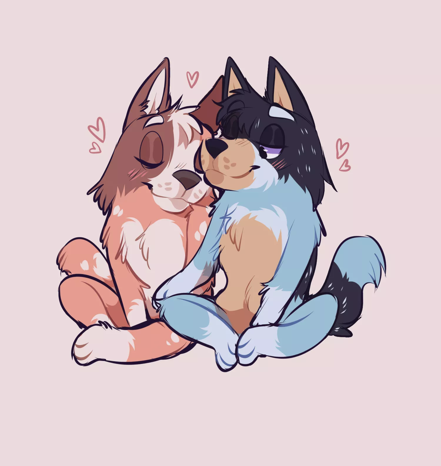 bandit and chilli cuz.. i love them (art by me)