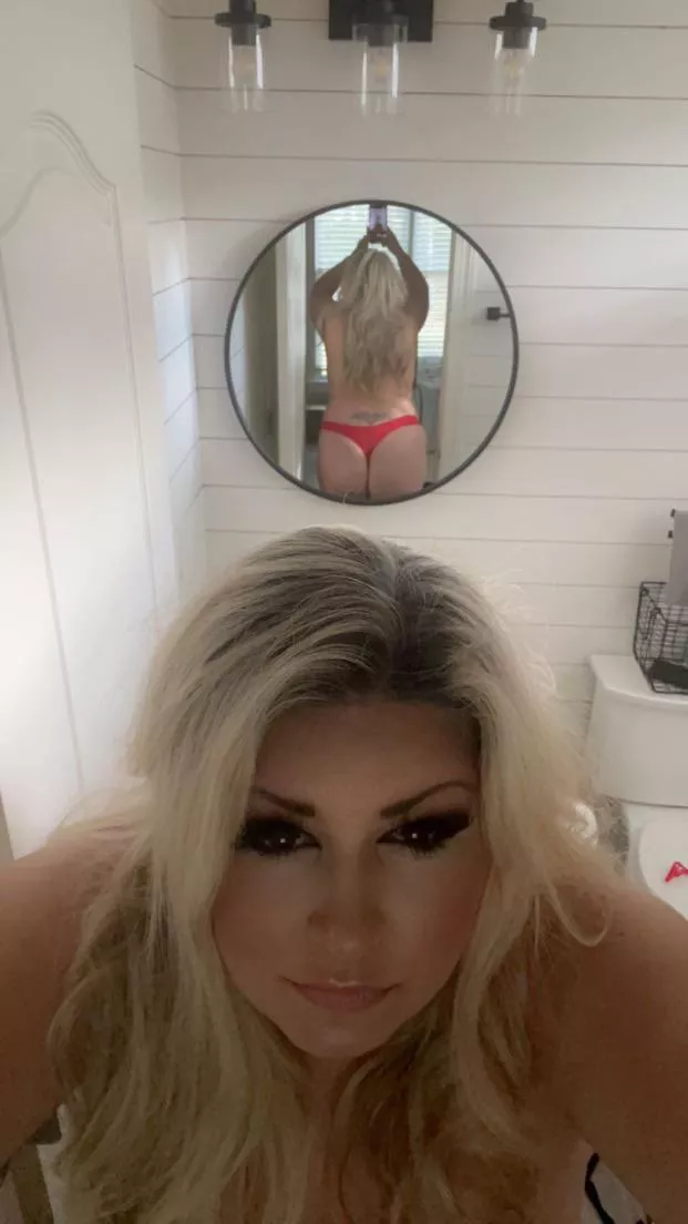 Bend me over and pull that thong to the side, use me like a slut.