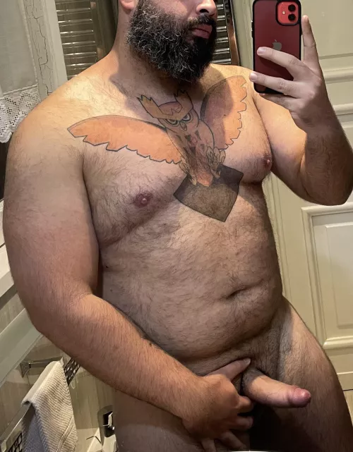 Big dadbod and a big dick