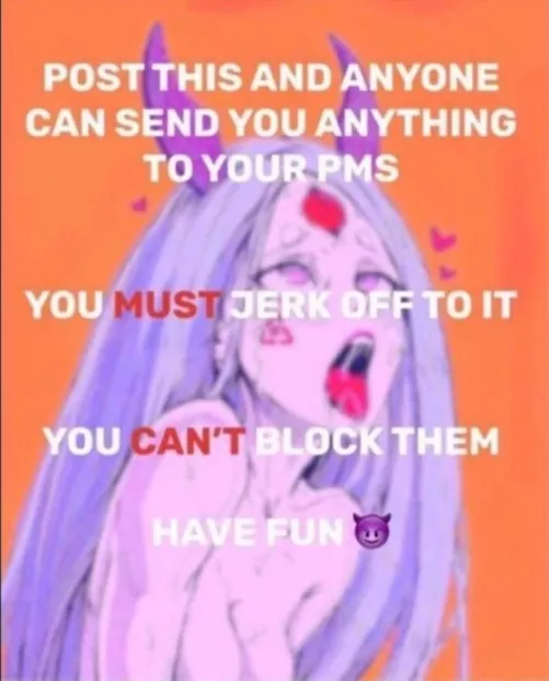 But no gay stuff 🗿☝️