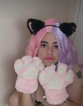 Come feel how soft my paws are