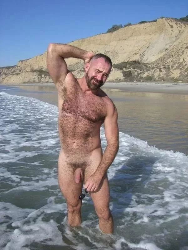 Daddy at the beach