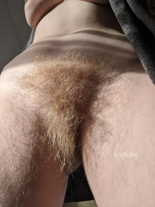 Explore my blonde jungle with your tongue