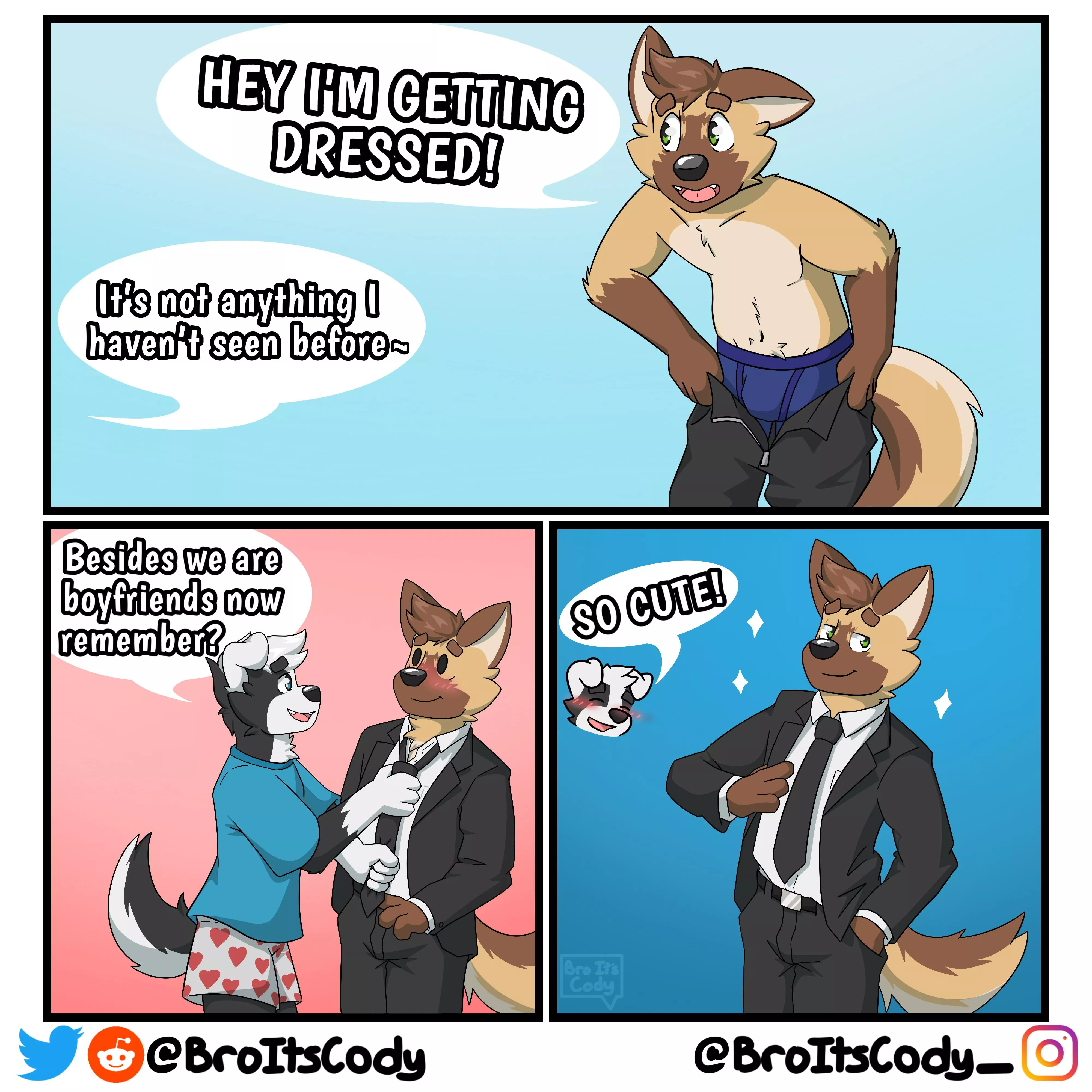 Getting dressed (by me - @broitsCody)