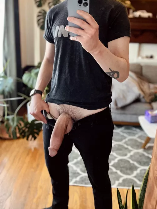 I’d love to stretch a pussy around my thick dick. Send me a DM if I can use yours