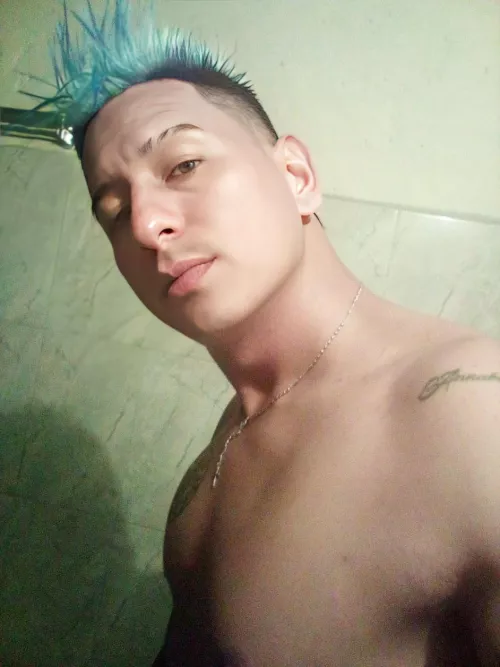 it was hot so i took a shower