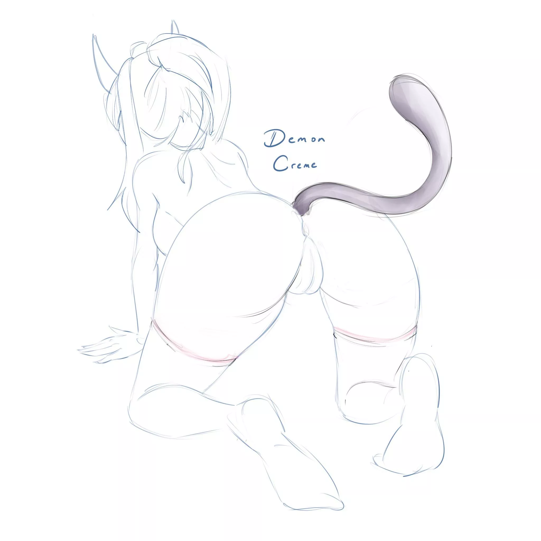 kitty from behind. wip