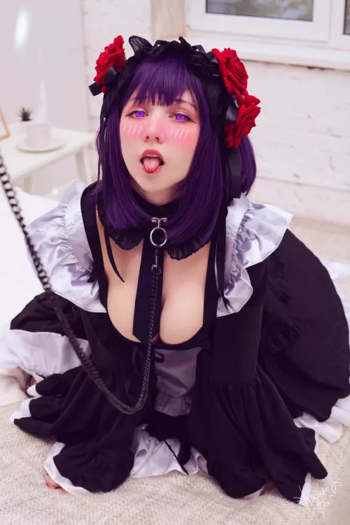 my humble ahegao in Maid costume